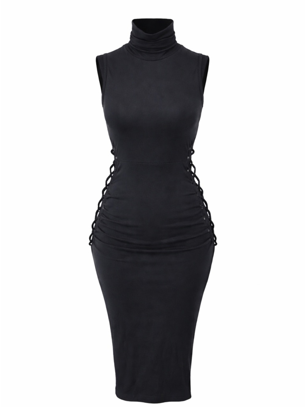 Verdusa Black Light Weight Cut Out Dress Women's Size Medium NWT